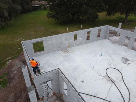 Concrete pour